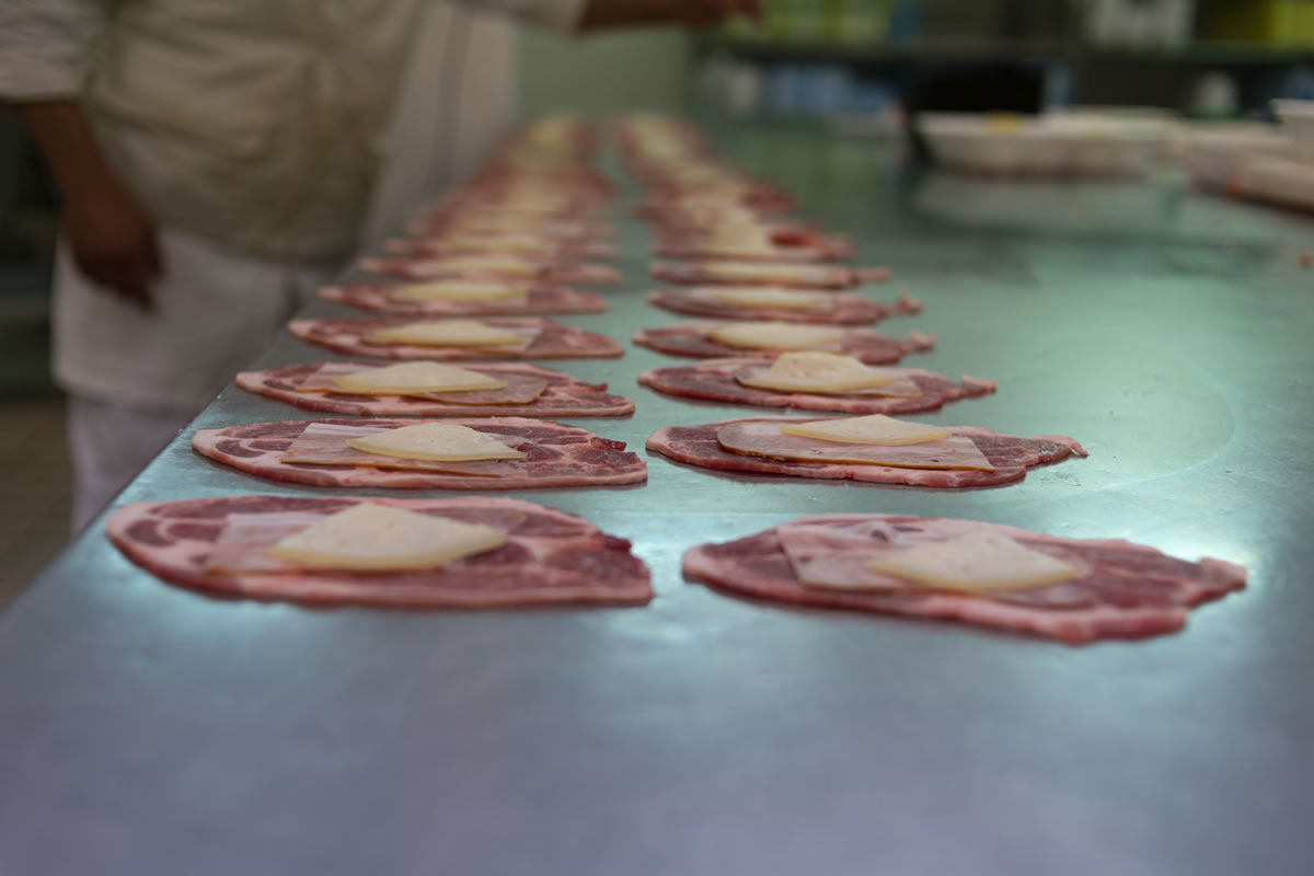 Bombette pancetta e cacio cavallo