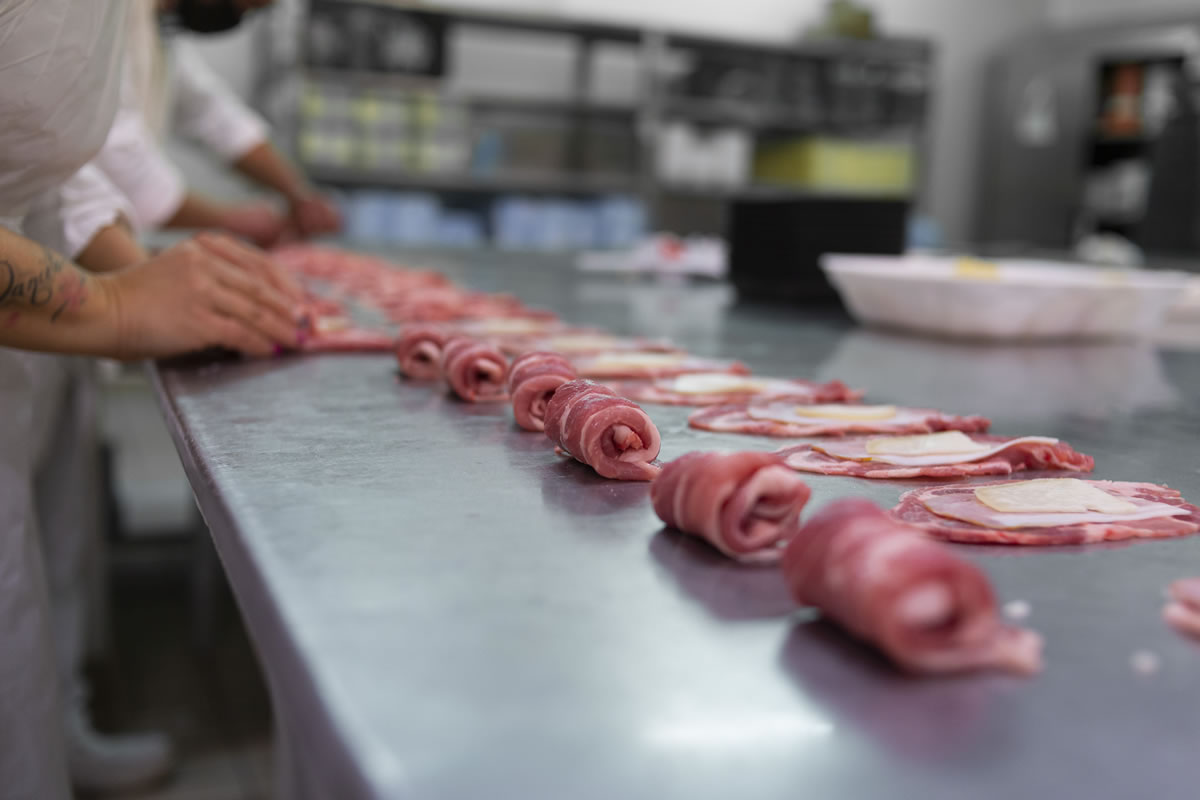 Bombette pancetta e cacio cavallo